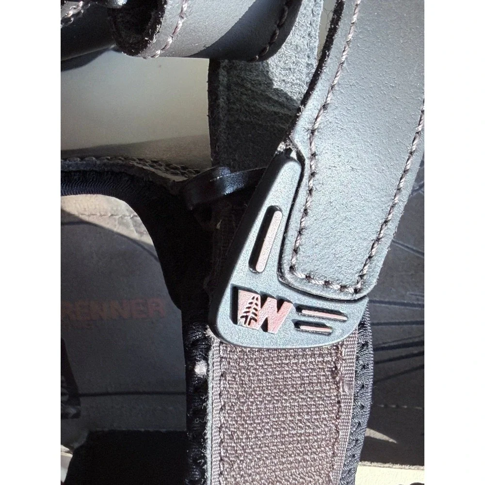 Weinbrenner Mens Leather Hiking Sandals Brown L-FOAM Strappy 12 US Gorpcore‎